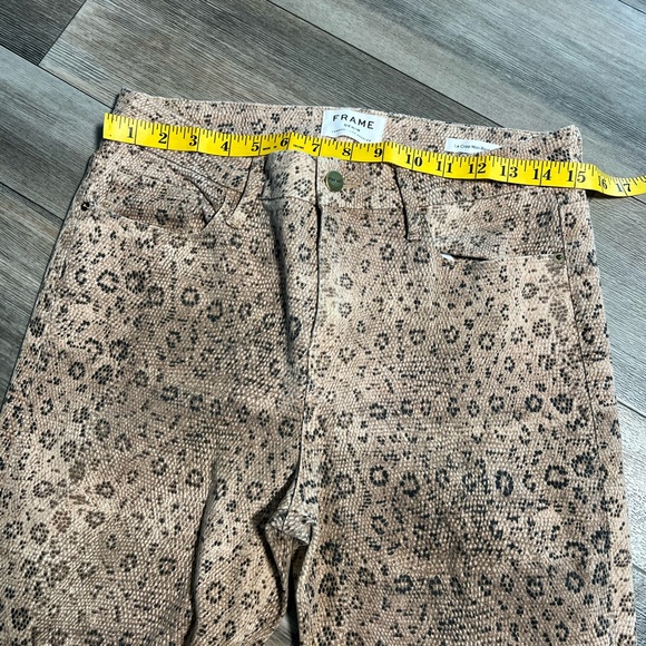 Frame Le Crop mini Boot animal Print Pants- 29 - Picture 7 of 11